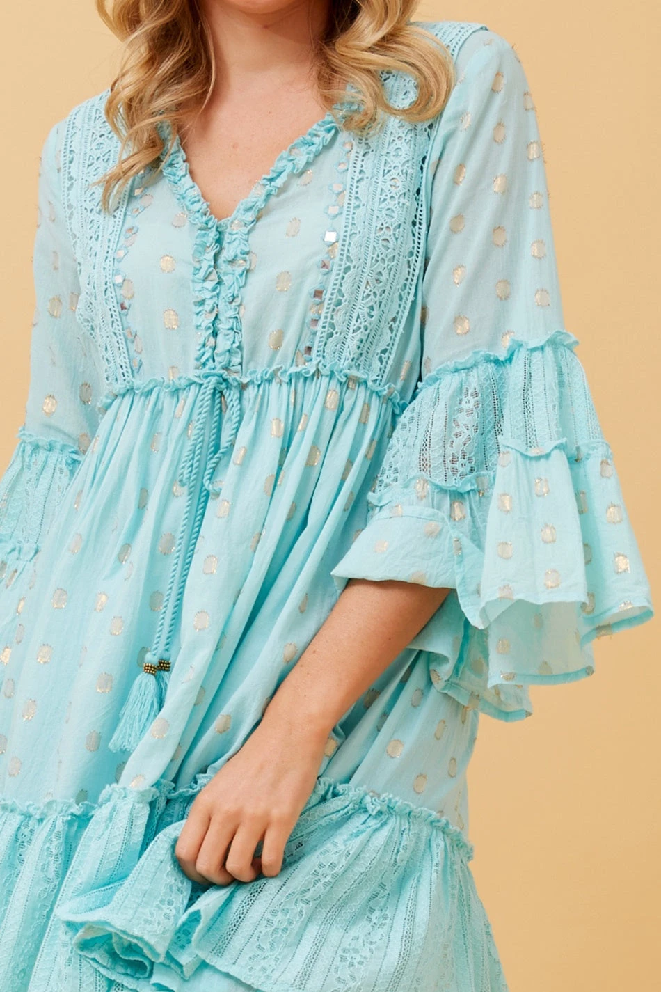 JAMELIA TIERED SHORT DRESS 5 JAMELIA TIERED SHORT DRESS - Image 5