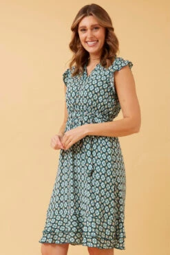 RAVINA ABSTRACT BOHO TEA DRESS -Female Clothing Store b51f24db3567c0de988b8d576b34966f