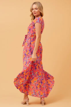 NERIDA WRAP FRONT MIDI DRESS -Female Clothing Store b55bb92538691a6040a5a56d7e613120