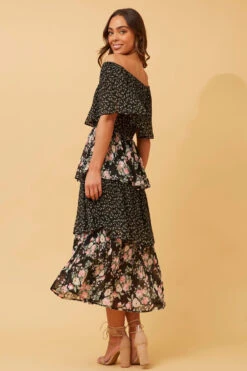 SAMARA TIERED PLEATED FLORAL DRESS -Female Clothing Store b5d7c2d20d965475338e84343f1fc5dd