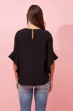 FLUTE SLEEVES BLOUSE -Female Clothing Store b6c2e11082948067458ba18fccae915c