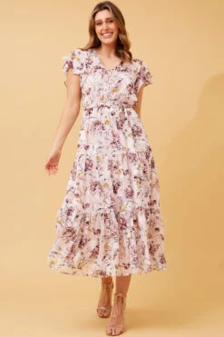 YASMIN FLORAL TIERED MAXI DRESS 9 YASMIN FLORAL TIERED MAXI DRESS -Female Clothing Store b7755dae4d84b5a81e6957dbaf6451d8