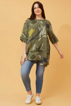 CIA FLORAL LINEN TOP -Female Clothing Store b9789b11d554cb4ff6d18c8eb635e8ce