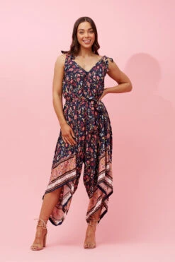 IDA SLEEVELESS FLORAL JUMPSUIT -Female Clothing Store b9b40540785c2b2ace470ab80a48ca98