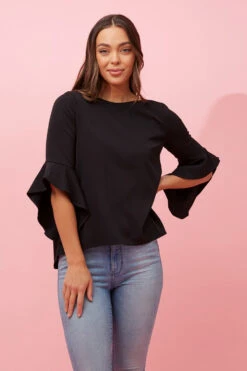 FLUTE SLEEVES BLOUSE -Female Clothing Store bb55d959ebde2e2d2e5364e95d8a7831