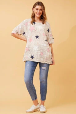 FIORENZA STAR PRINT TOP -Female Clothing Store bdaf968bfe5108a3eb09f3563a7842eb 9042b66a 40b7 4eb3 b5fa d832de7e1244