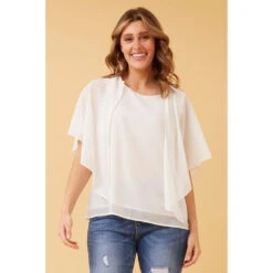 LEILANI SPLIT SLEEVE TOP -Female Clothing Store bfd18ec127c9e07c95b27a0efef9d973
