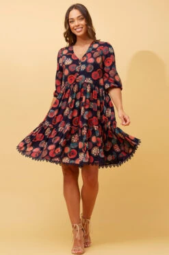 ARRAN ABSTRACT BOHO BABYDOLL DRESS -Female Clothing Store c2a75832e3e2de44ed512dc7ddf5087d