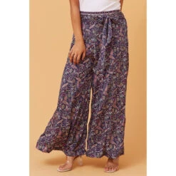 ADDISON FLARED BORDER PRINT PANTS -Female Clothing Store c2b9ff054c953536de99f0fff49855a4