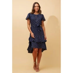 IZZY GOLD TEAR DROPMIDI DRESS -Female Clothing Store c3072ada60027600df5d6ec718a977a7