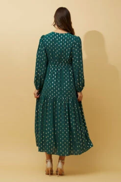 CRYSTELLE TEARDROP FOIL PRINT MAXI DRESS -Female Clothing Store c39992ff7bf45dd831f8b8dc737499c1