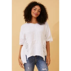 PAM SEQUIN PATCH LINEN TOP -Female Clothing Store c418007e946ba34b7c2d25350f25a068