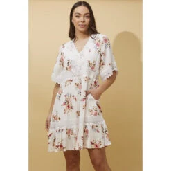 FLORAL LACE TEA DRESS -Female Clothing Store c93f363d62e5729f3a8fef37f6f85f94