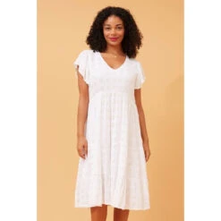 KAVINA SEQUIN PATTERN TIERED DRESS -Female Clothing Store c9c767a9f11ab2f1775821a0946da52f