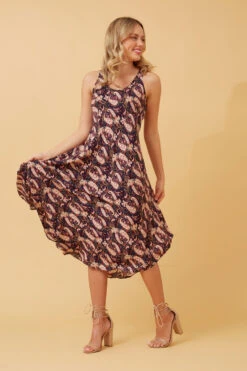 UMBRELLA PAISLEY BOHO MIDI DRESS 12 UMBRELLA PAISLEY BOHO MIDI DRESS -Female Clothing Store ca7be8de1e8b08f00214dcb2bf09febd