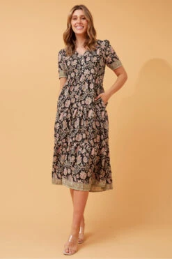 KYAH FLORAL BOHO MIDI DRESS -Female Clothing Store cb82d5728a61bff77748d67855d6631d