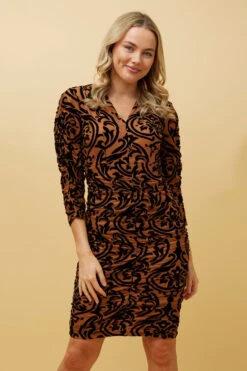 NITU FLOCKING BODYCON DRESS -Female Clothing Store cbb6e392fce1ccce0a0972270625f729