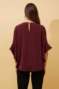 FLUTE SLEEVES BLOUSE -Female Clothing Store cbe16cbc8e252a3910bccf1d784ee8be