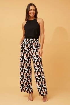 LOXANA WIDE LEG GEOPRINT PANTS -Female Clothing Store ce0e85ef87690832ae98cffae947ac03