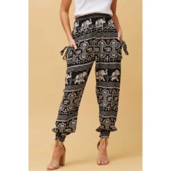 ANIMAL PRINT BOHO HAREM PANTS -Female Clothing Store cfbefb971569e0c2dab85f1aa7cdaf54