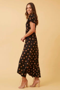 RAMISA POLKA DOT WRAP DRESS -Female Clothing Store d10bb27c96a3195171ba2511378711db