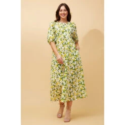 DOROTHY LEMON PRINT LINEN DRESS 17 DOROTHY LEMON PRINT LINEN DRESS -Female Clothing Store d26ff49011592c9bb78c33c56f3ae22b