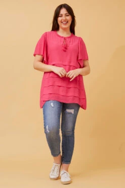 COLLETTE FRILL NECK TOP 19 COLLETTE FRILL NECK TOP -Female Clothing Store d2fbc4763251b4b164517d70036be960