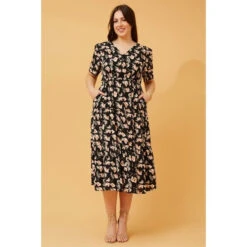 KYAH FLORAL MIDI DRESS 13 KYAH FLORAL MIDI DRESS -Female Clothing Store d324feff03f4a329066a46a8b86fb401