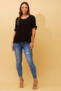 JAYDON LACE TRIM TOP -Female Clothing Store d35bc3fed3ccdc0feabd61552fb3542c