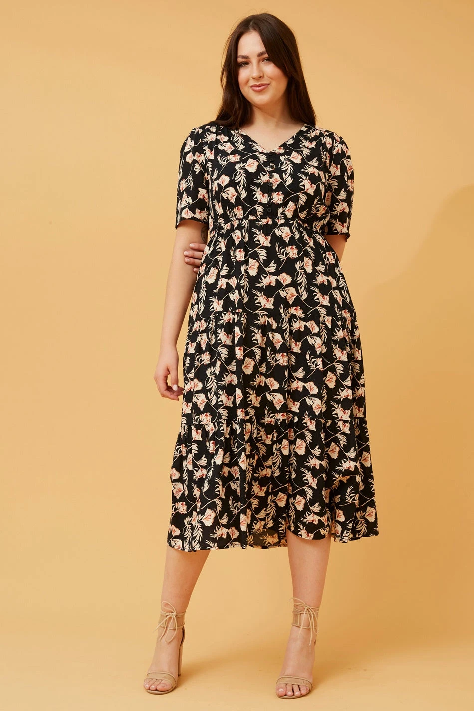 KYAH FLORAL MIDI DRESS 4 KYAH FLORAL MIDI DRESS - Image 4