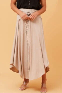 ESTRELLA LINEN MIDI SKIRT -Female Clothing Store d54c04e95471bbb90fd85bbec48bbd9b