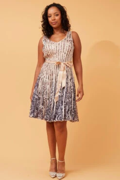 TRUDY FLORAL RIBBON DETAIL DRESS -Female Clothing Store d5f26e46a5fdca8b86d571ad6861dfcb