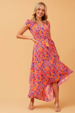 NERIDA WRAP FRONT MIDI DRESS -Female Clothing Store d65acc1fd50dcc077049152d6b68c953