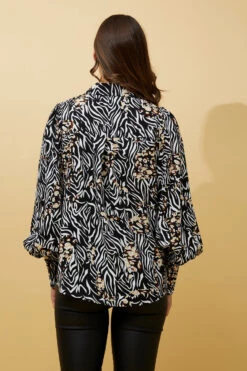 BELLE ANIMAL PRINT LONG BALLOON SLEEVESHIRT 15 BELLE ANIMAL PRINT LONG BALLOON SLEEVESHIRT -Female Clothing Store d67cb094f84a4295de1a5d513314e911