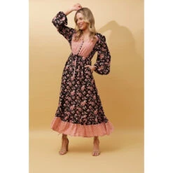 FLORAL BOHO MAXI DRESS -Female Clothing Store d72ee2e265f27f73e153cda15cb01a19