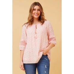 ANDREA FLORAL PEASANT TOP -Female Clothing Store d7fd50ab318a32145ba12c8e8ea9d608