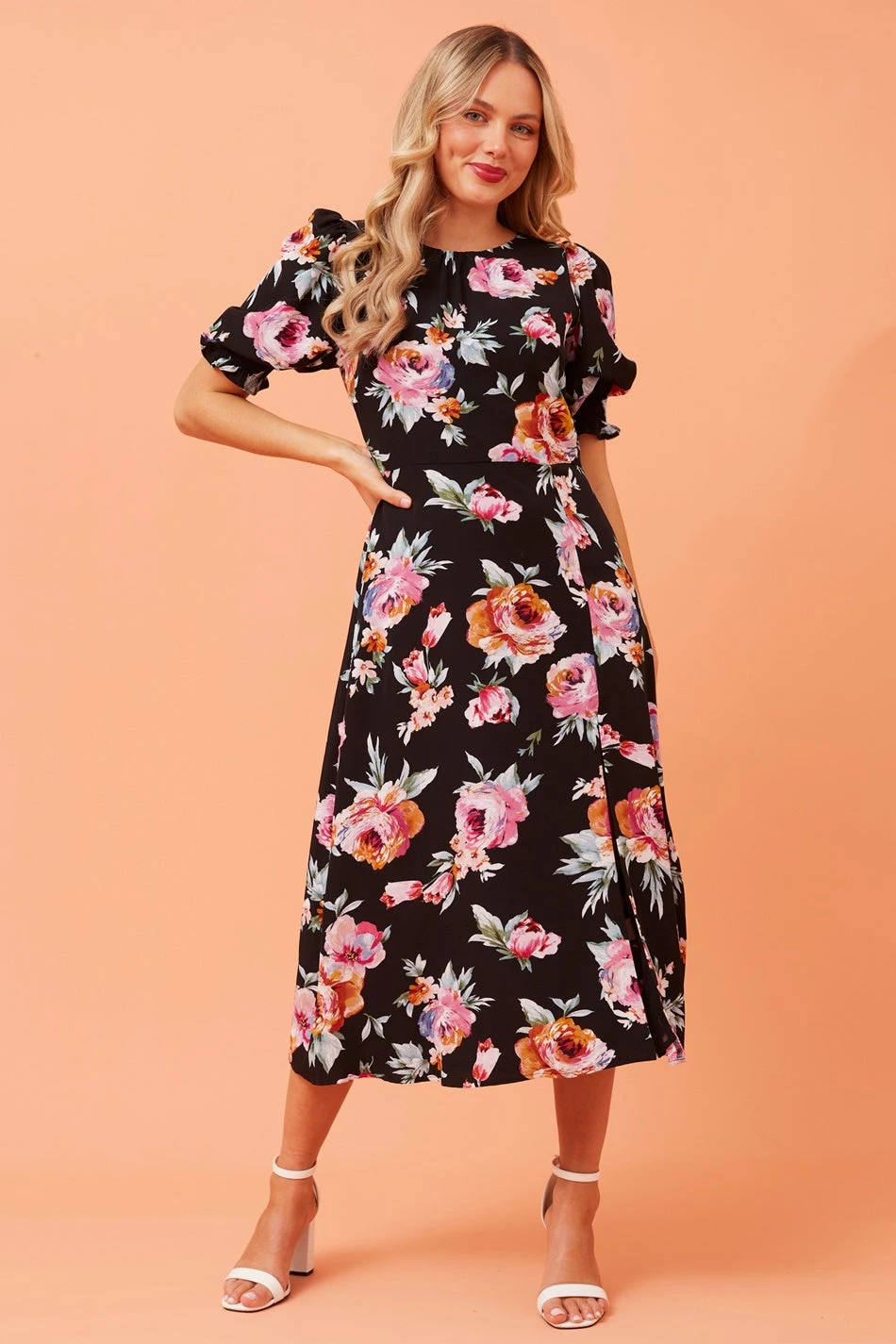 PEYTON FLORAL MIDI DRESS - Image 6