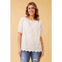 MARLENE FLORAL LACE TOP -Female Clothing Store dca0afe5e433cc03d35ee61c64600b56