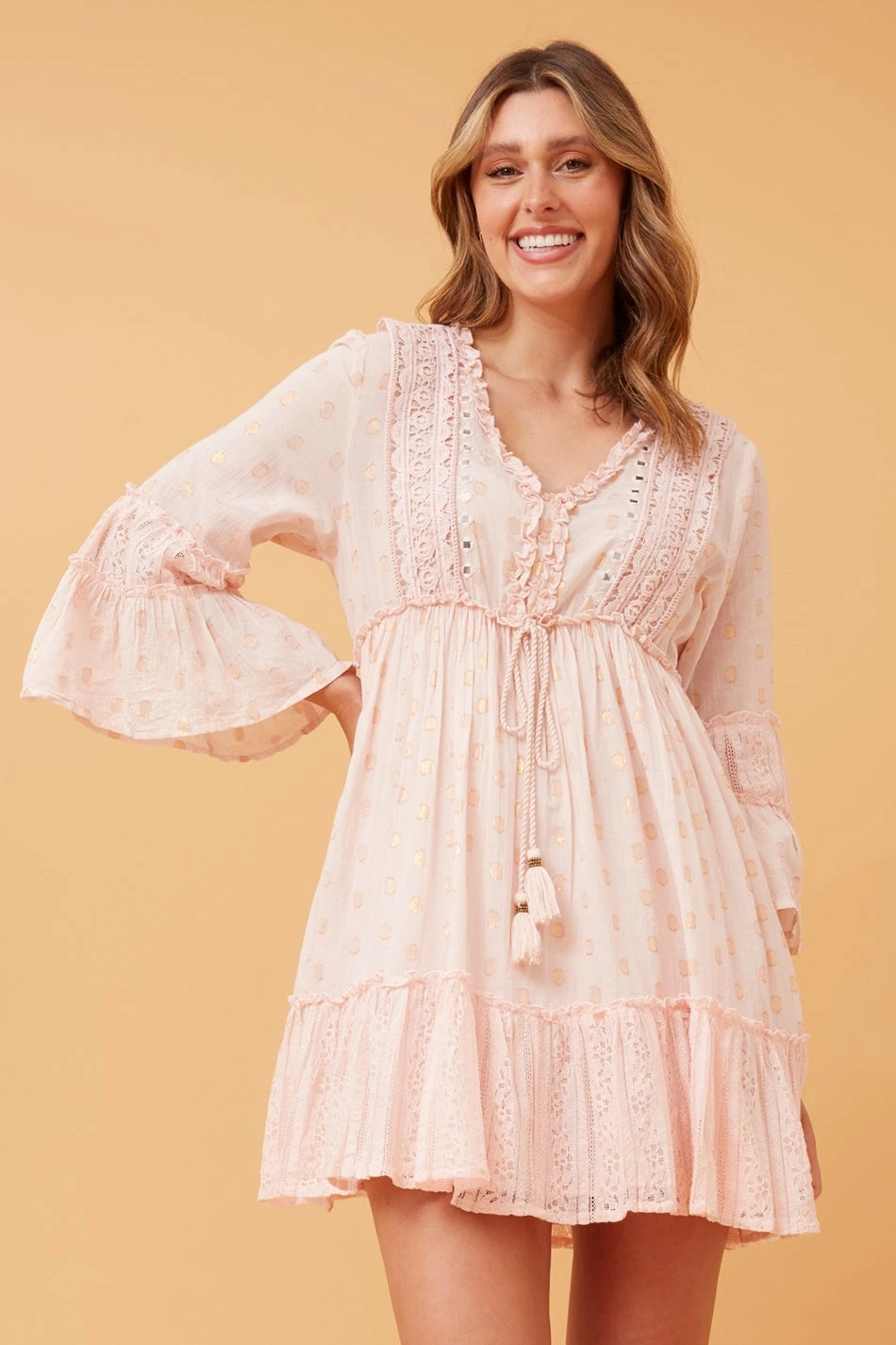 JAMELIA TIERED SHORT DRESS 8 JAMELIA TIERED SHORT DRESS - Image 8