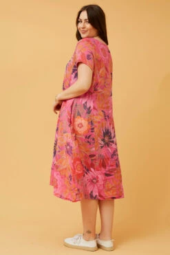 VITALIA FLORAL LINEN MIDI DRESS -Female Clothing Store ddd7bb009e2ac8bdf29b3d14cad8ebfc d2f097b8 fae5 461e 94b0 11be7b5ba6d7