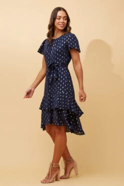 IZZY GOLD TEAR DROPMIDI DRESS -Female Clothing Store ddf8666f8d8be25a958c0fab5dae6747