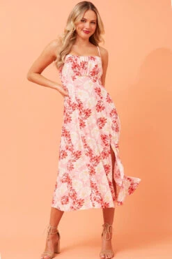 CHANTELLE FLORAL MIDI DRESS -Female Clothing Store de1c9b74b26946a0a4a34a014e0f4157
