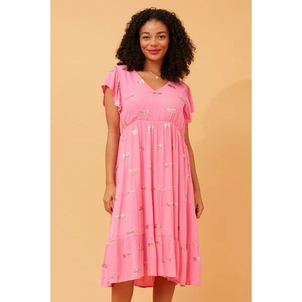 RANI SEQUIN DETAIL TIERED DRESS 8 RANI SEQUIN DETAIL TIERED DRESS - Image 8