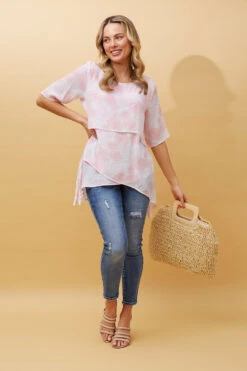 DOUBLE LAYER ASYMMETRICAL HEM TOP -Female Clothing Store dfec5636f1ba5bfaab3779ed7cd7200a