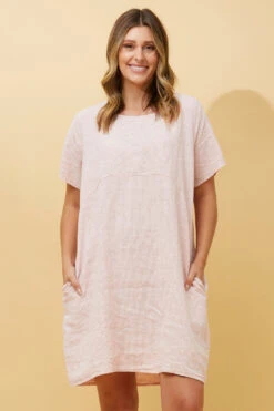 PRIANNA STRIPE LINEN SHORT DRESS -Female Clothing Store dff71946125ebcc52f44d3138a5f2c5b