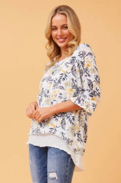 RUMI DOUBLE LAYER FLORAL TOP -Female Clothing Store e22f989039a7a2187611a50402f62d6c 9f4336aa 3e4b 438e 82b0 bb6c600e7671