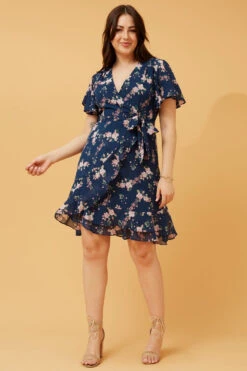 MILA FLORAL WRAP SHORT DRESS -Female Clothing Store e302e9be21082f0faa193ebb5603395b 341fbcbb a05f 4e73 afed 2427e78ee8db