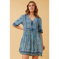 INDIANA PAISLEY BOHO SHORT DRESS -Female Clothing Store e5c67b5630f04619ce64a819aea1a171