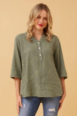 KAI FLORAL EMBROIDERY DETAIL TOP -Female Clothing Store e62ba5ac687b0d47f708606165938432