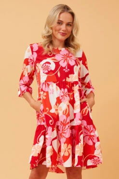 NIKO FLORAL SHORT DRESS